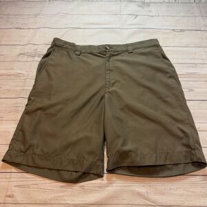 Columbia Shorts Olive Green Chino Outdoor Hiking Casual Mens Size 38 (Fits 36x9)